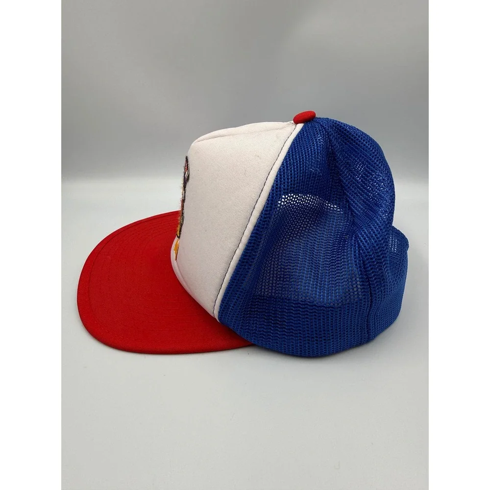 McDonalds Vintage 1984 Olympics Sam the Eagle Trucker Hat Red White Blue OSFM